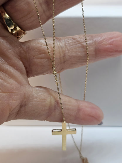 Gargantilla Cruz 14k oro