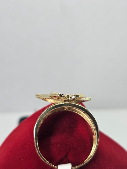14K Gold Butterfly Princess Ring - Anillo Mariposa 14k Oro solido