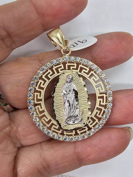 Medalla Virgen de Guadalupe 14k oro
