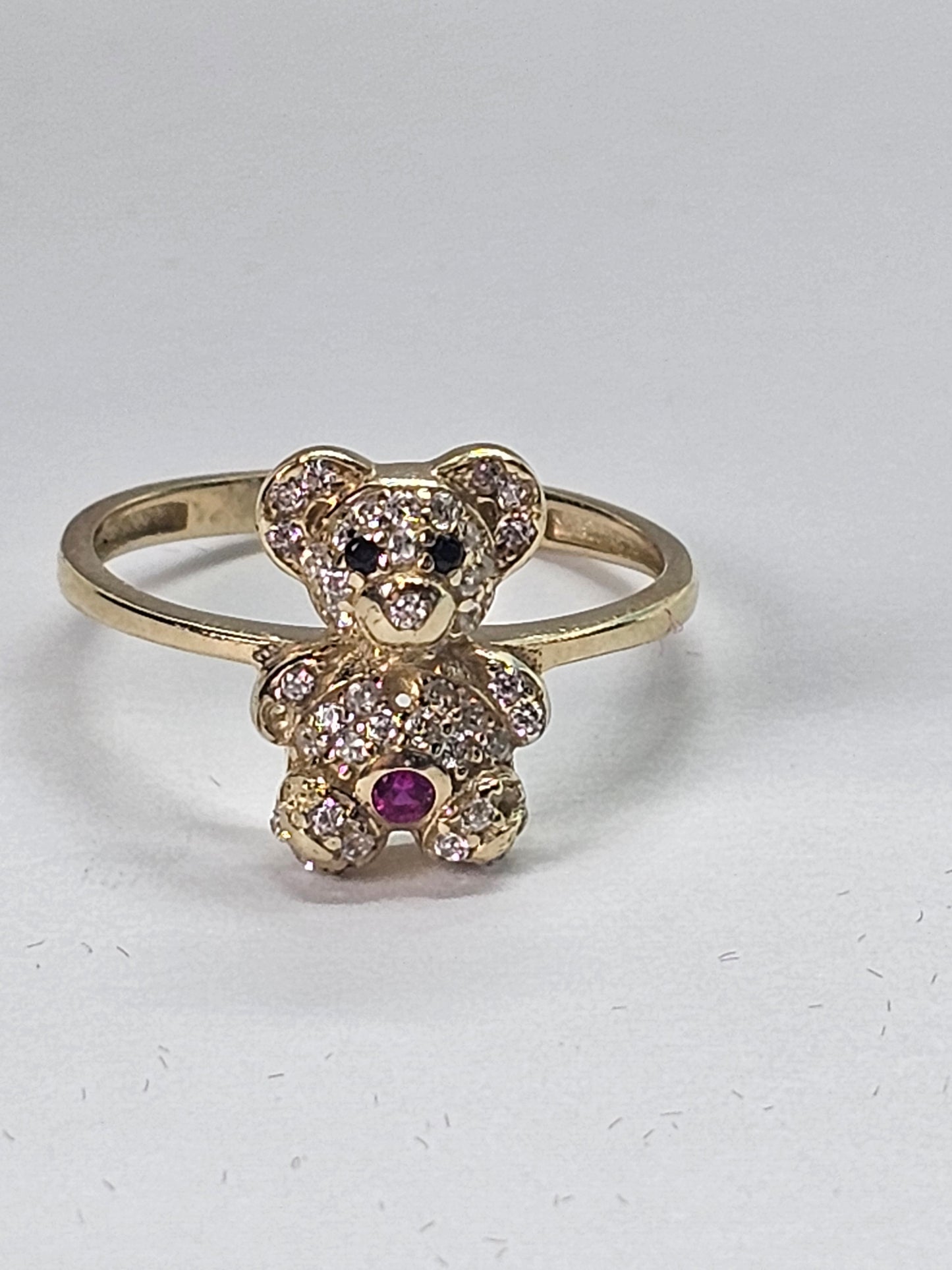 14k Gold Bear Ring #6.5 - Anillo De Osito 14k oro Solido #6.5
