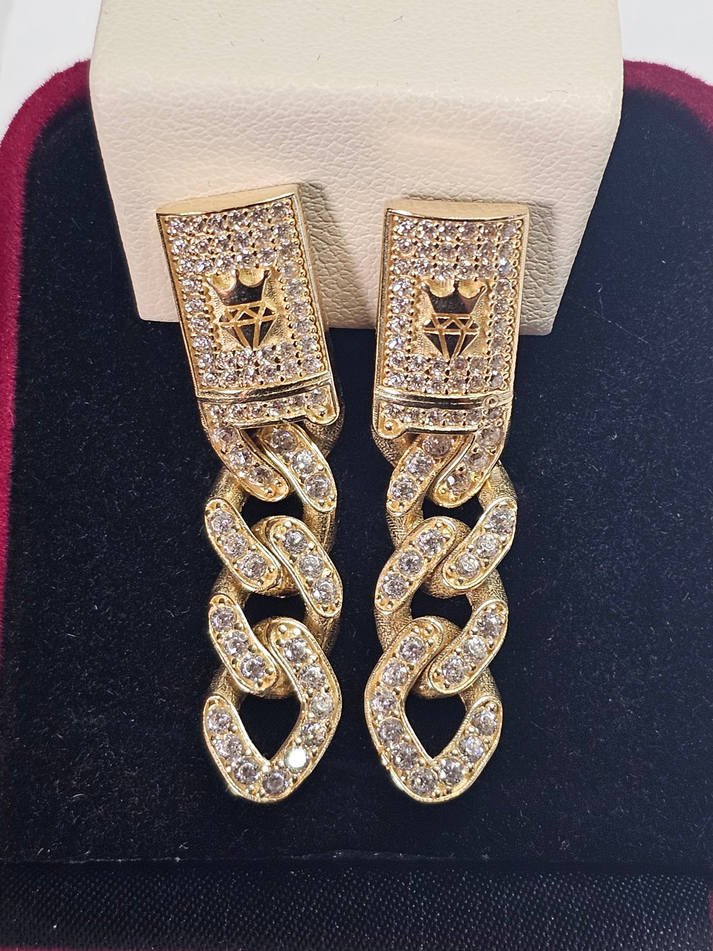 Aretes Colgantes 14k Oro