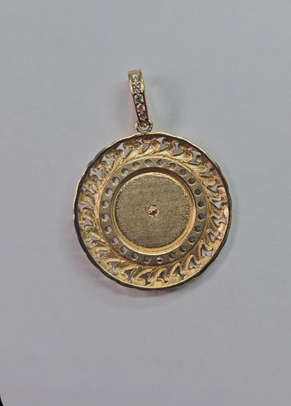 14K Gold Virgin Mary Pendant - Medalla Virgen de Guadalupe en Oro 14K