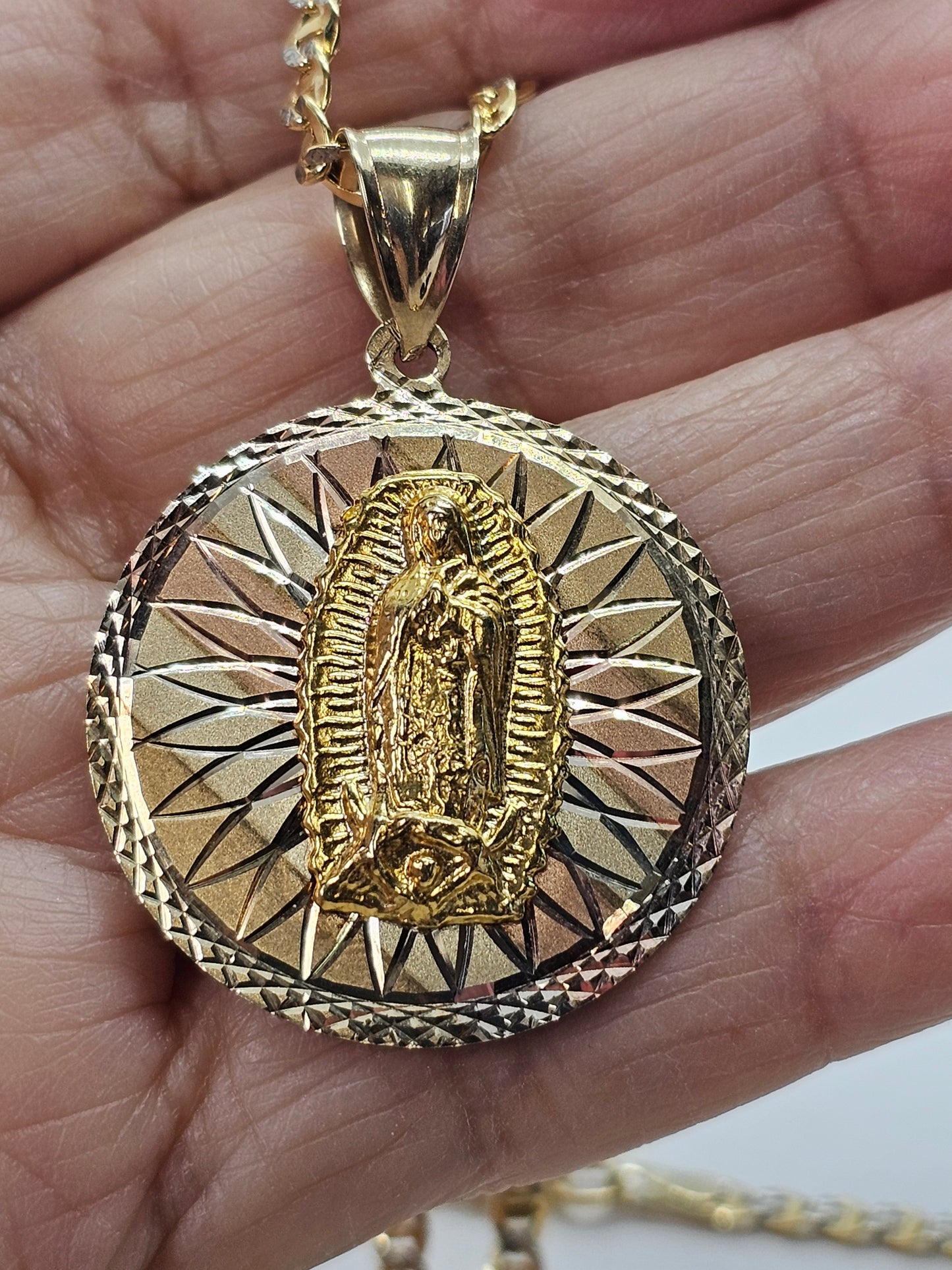 Set Cadena y Medalla 14k