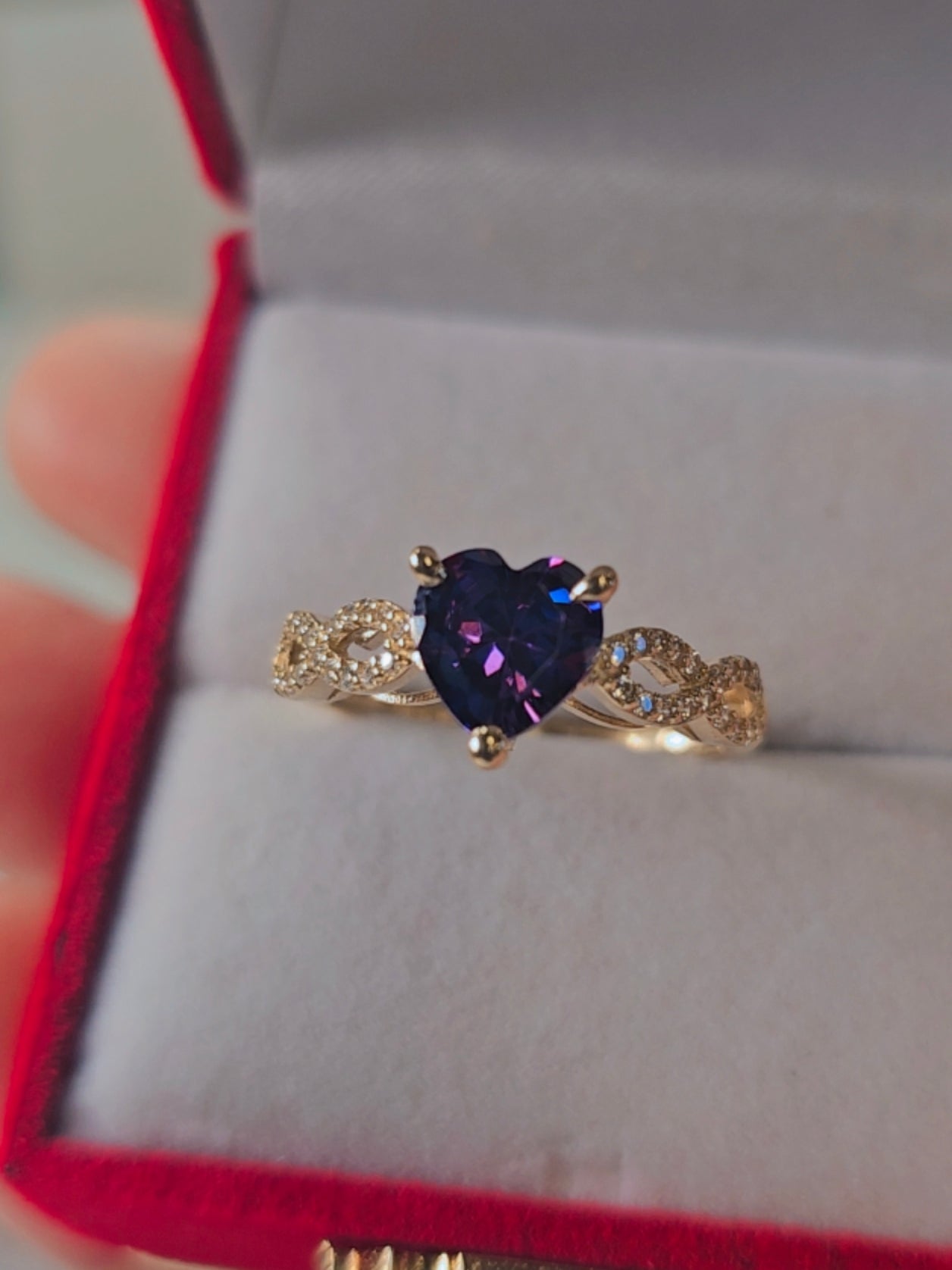 Anillo Corazón Infinito 14K