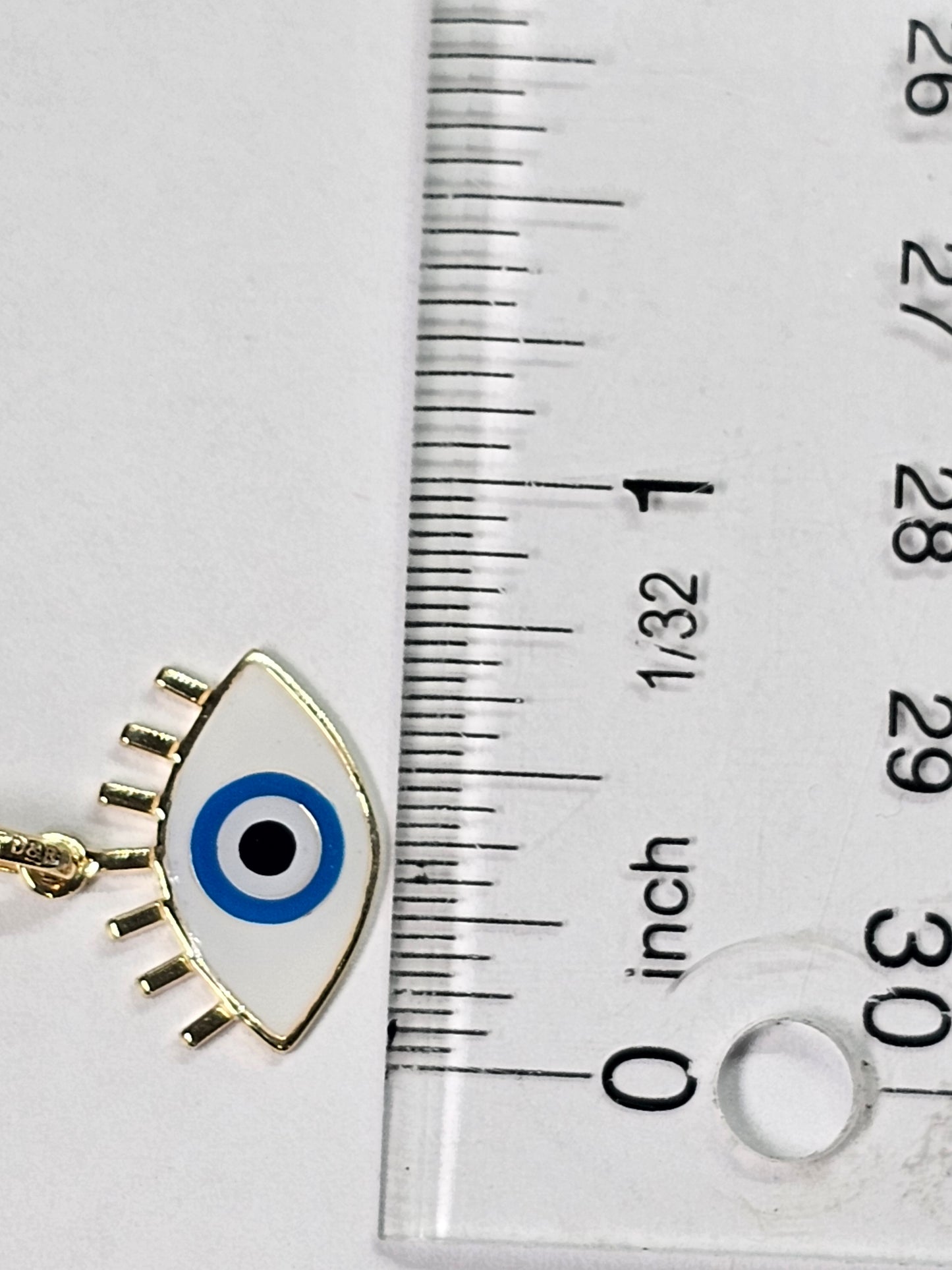 Dige ojo turco 14k oro