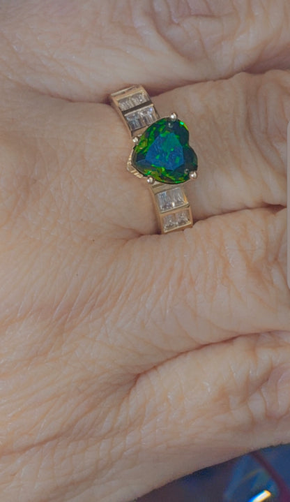 Anillo Corazón Oro 14k #7