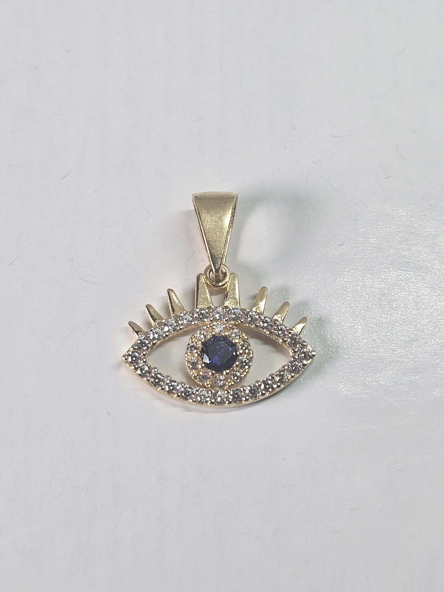 Dige ojo turco 14k oro