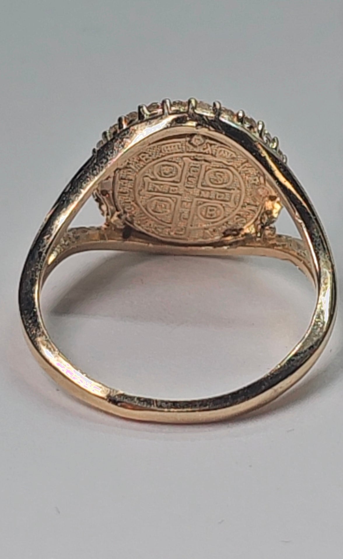 Anillo San Benito Oro 14k #7