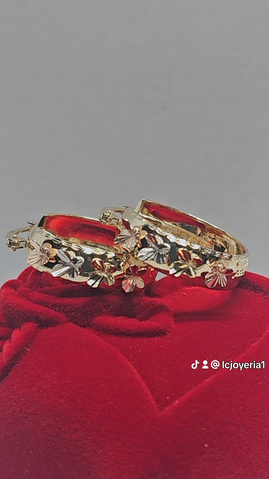 Arracada 14k oro Mariposa