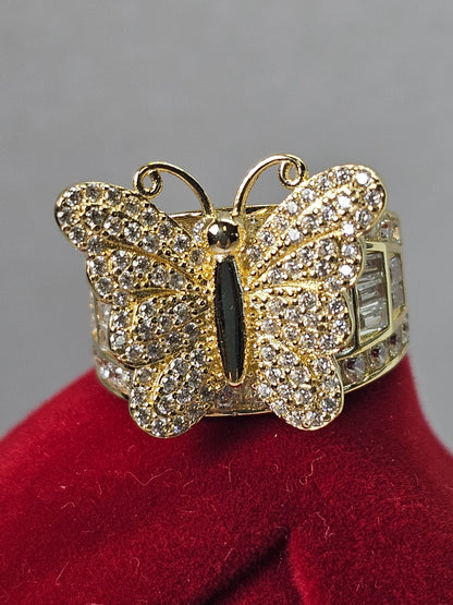 Anillo Mariposa 14k Oro solido