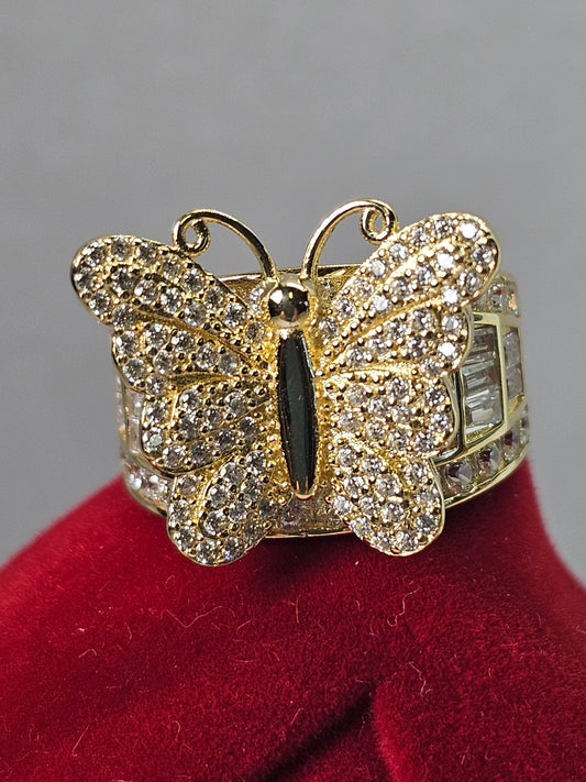 Anillo Mariposa 14k Oro solido