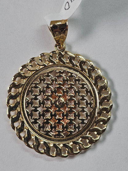 14K Gold Virgin Mary Pendant - Dige Virgen de Guadalupe 14K