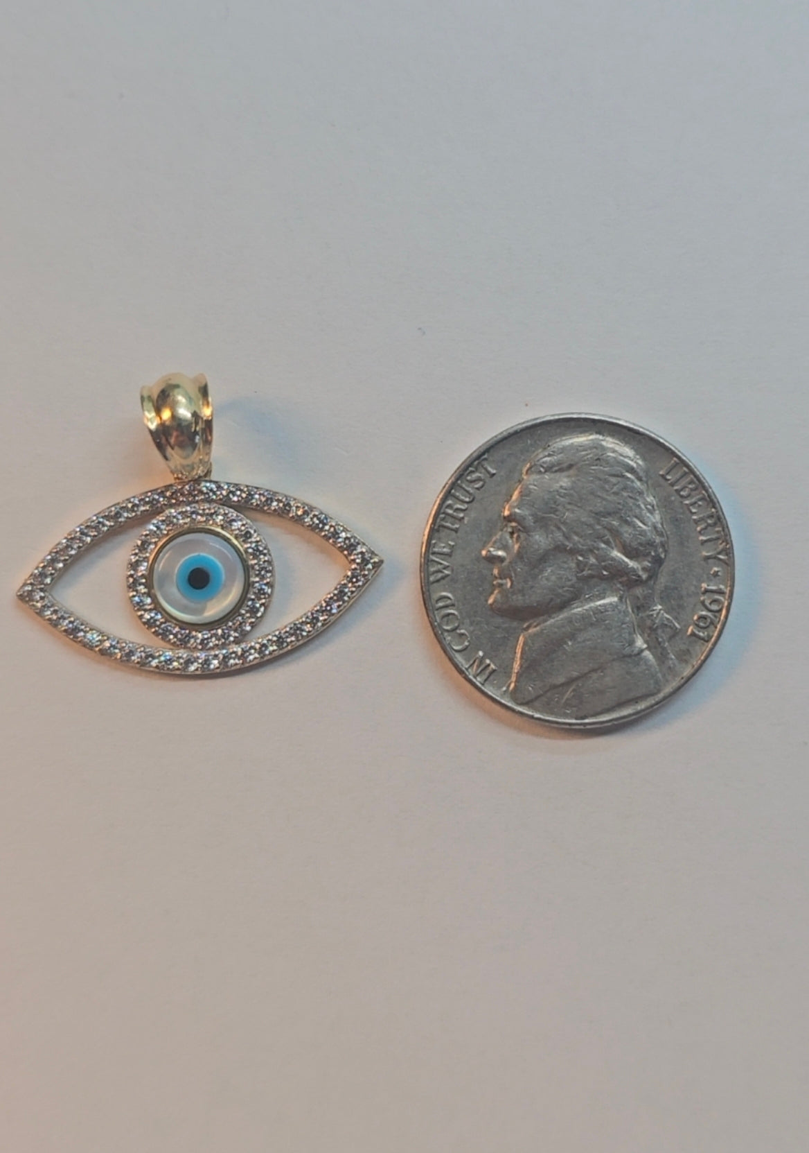 Dije Ojo Turco 14K Oro Real – Elegancia que Protege y Enamora