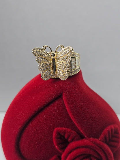 Anillo Mariposa 14k Oro solido
