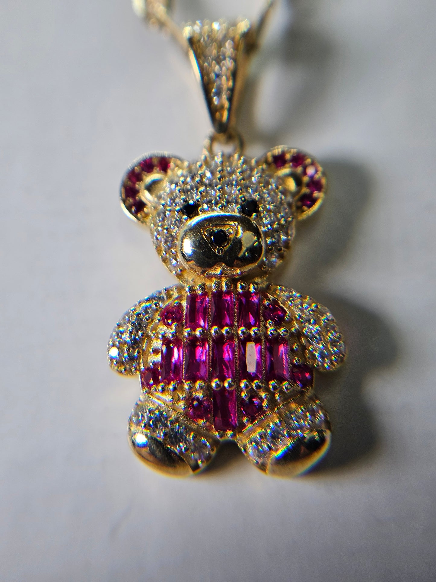 Set cadena y dige Oso 14k