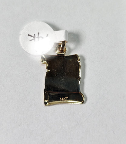 14K Gold St Jude Pendant - Dige San judas Tadeo 14k