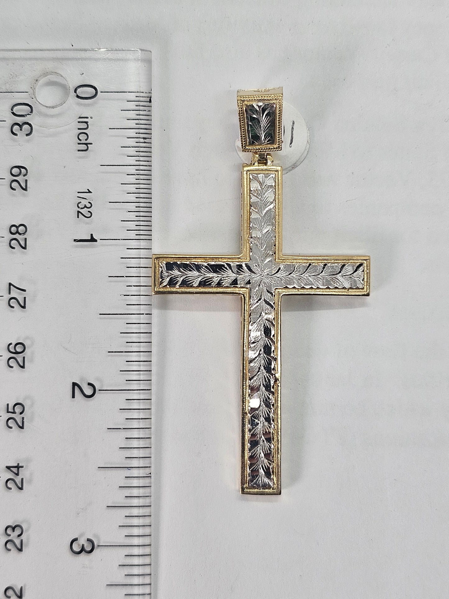 Dige Cruz 14k Oro 2 Tonos