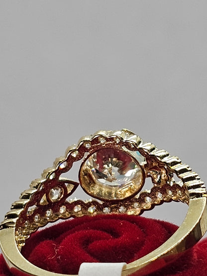 14K Gold Quinceañera Ring - Anillo de 15 Años 14k