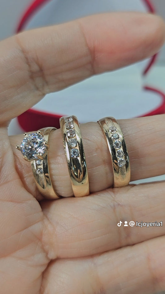 Anillos de Boda Set 14k