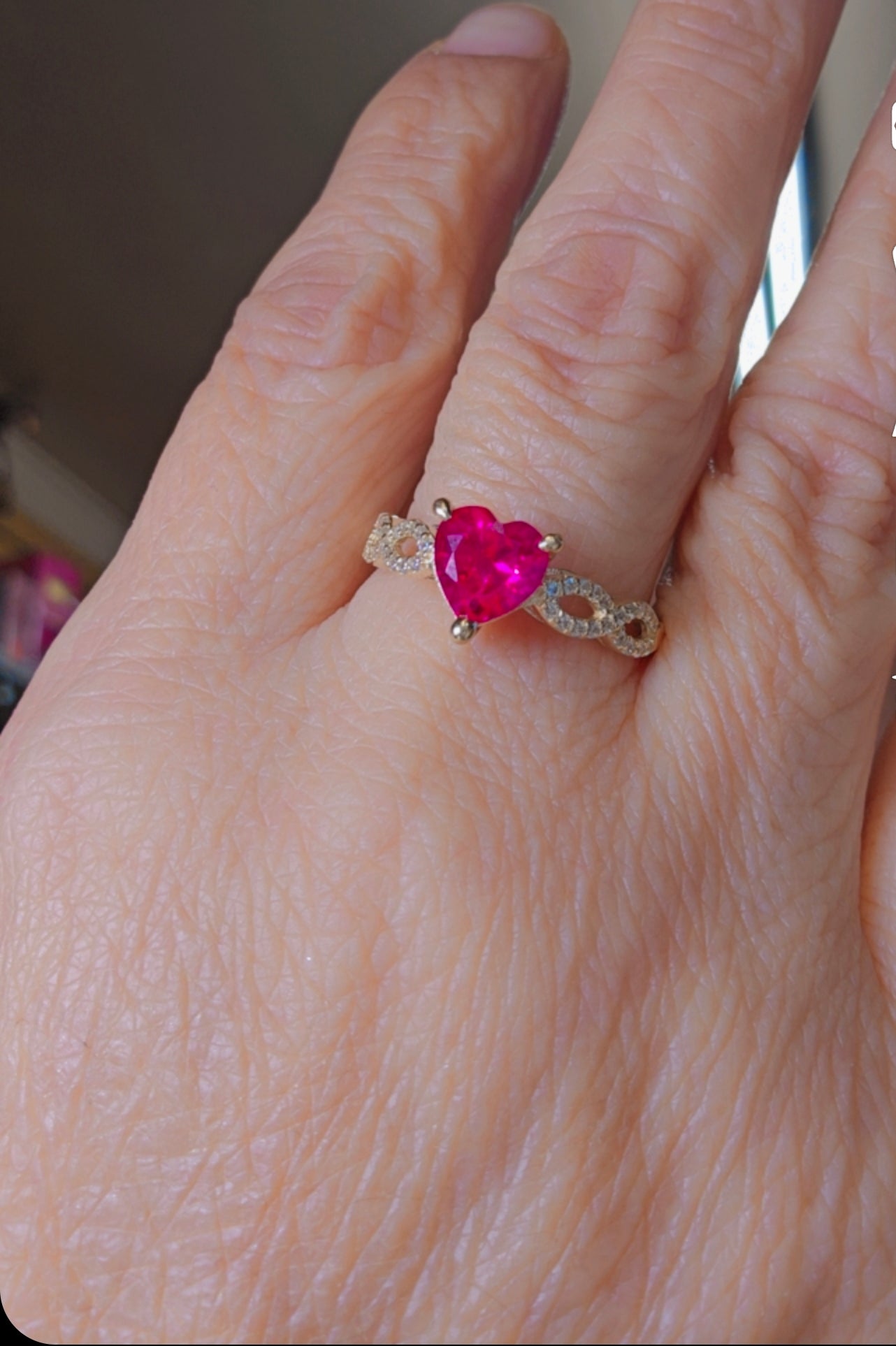 Anillo Corazón Infinito 14K