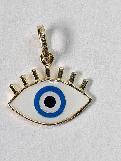 Dige ojo turco 14k oro