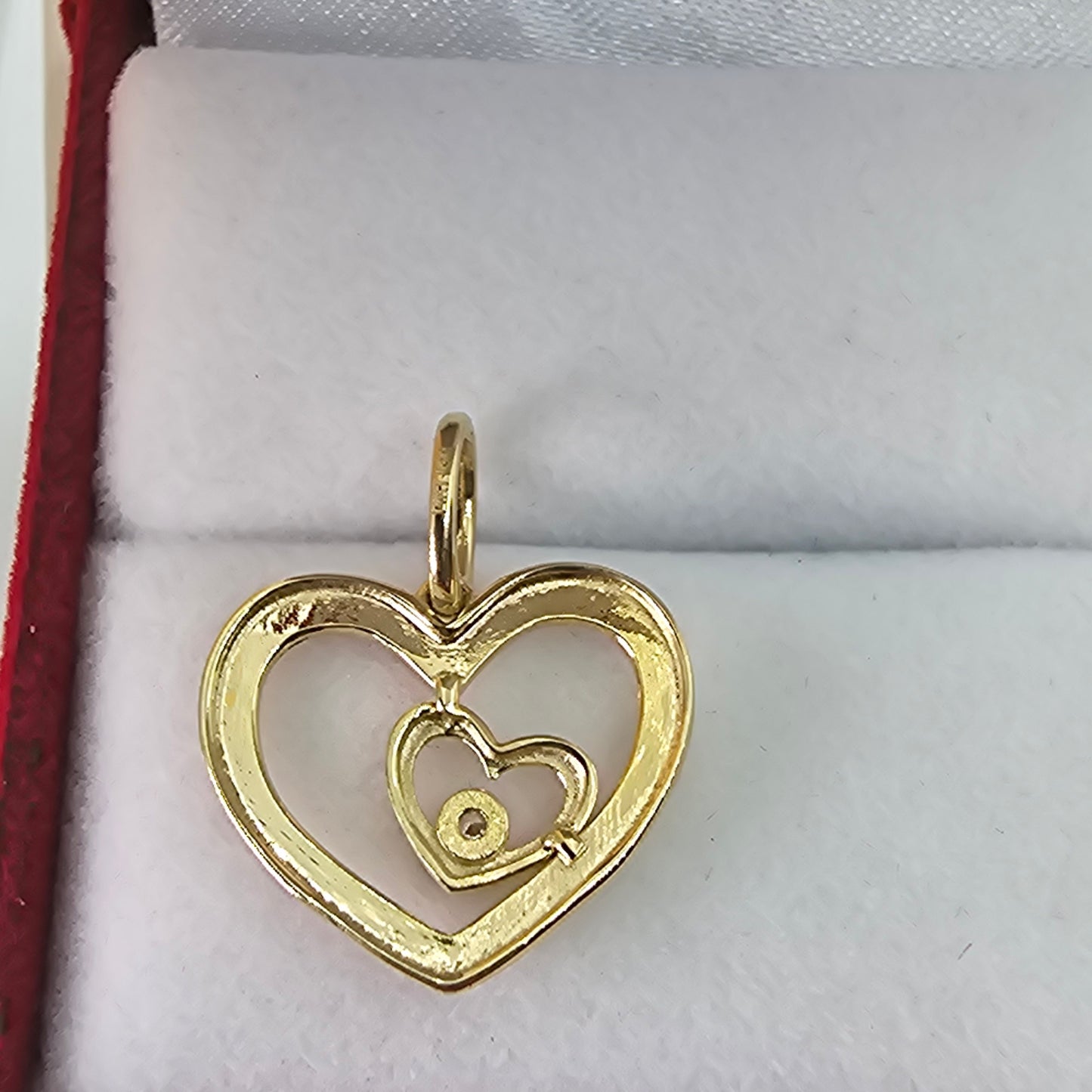 Corazón 14k Oro Cubic Zirconia