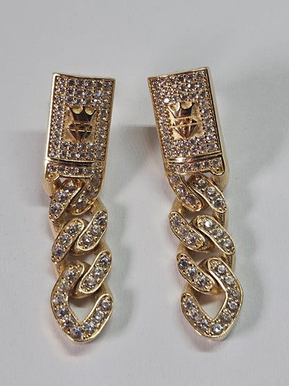 Aretes Colgantes 14k Oro