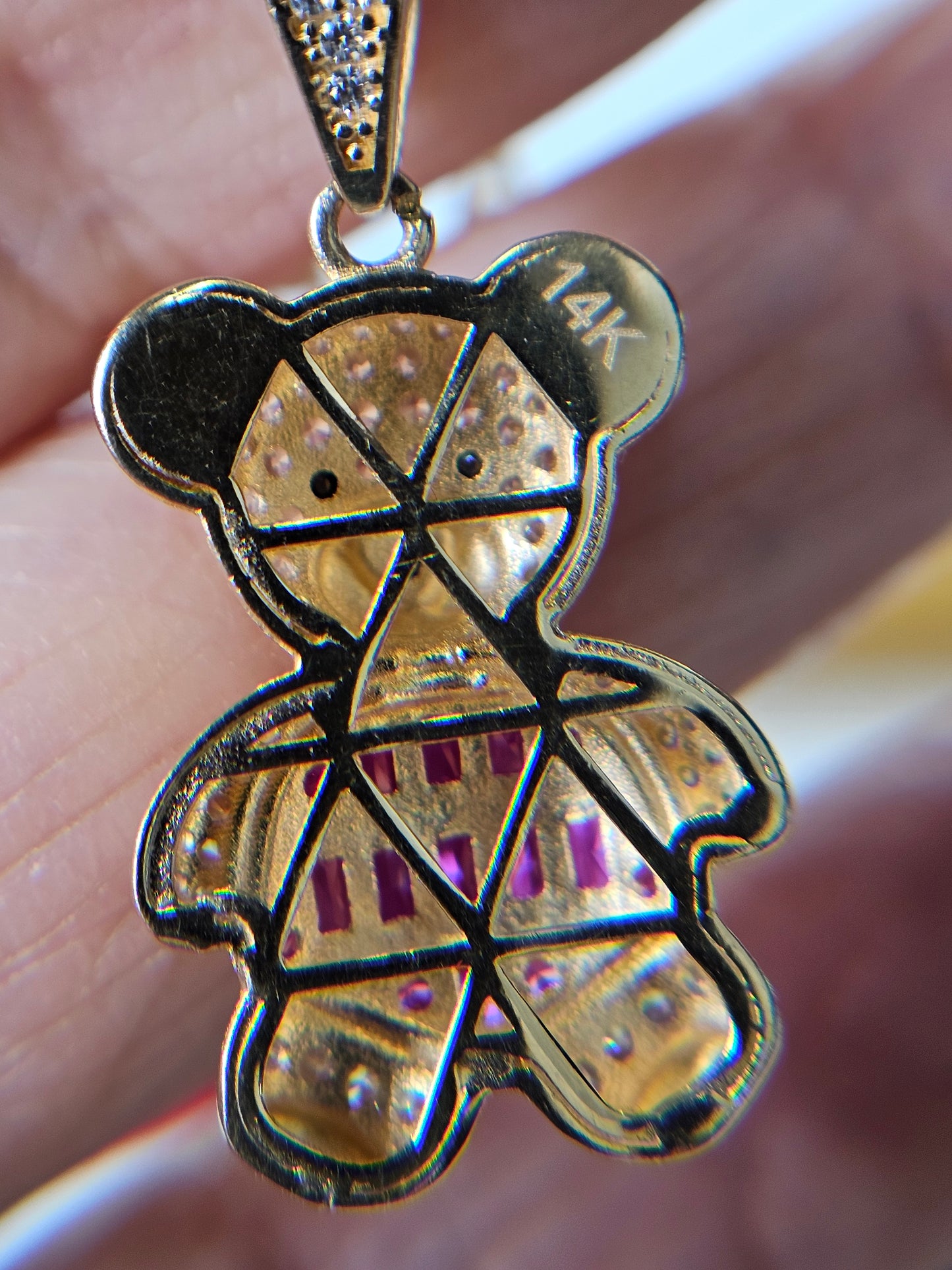 Set cadena y dige Oso 14k