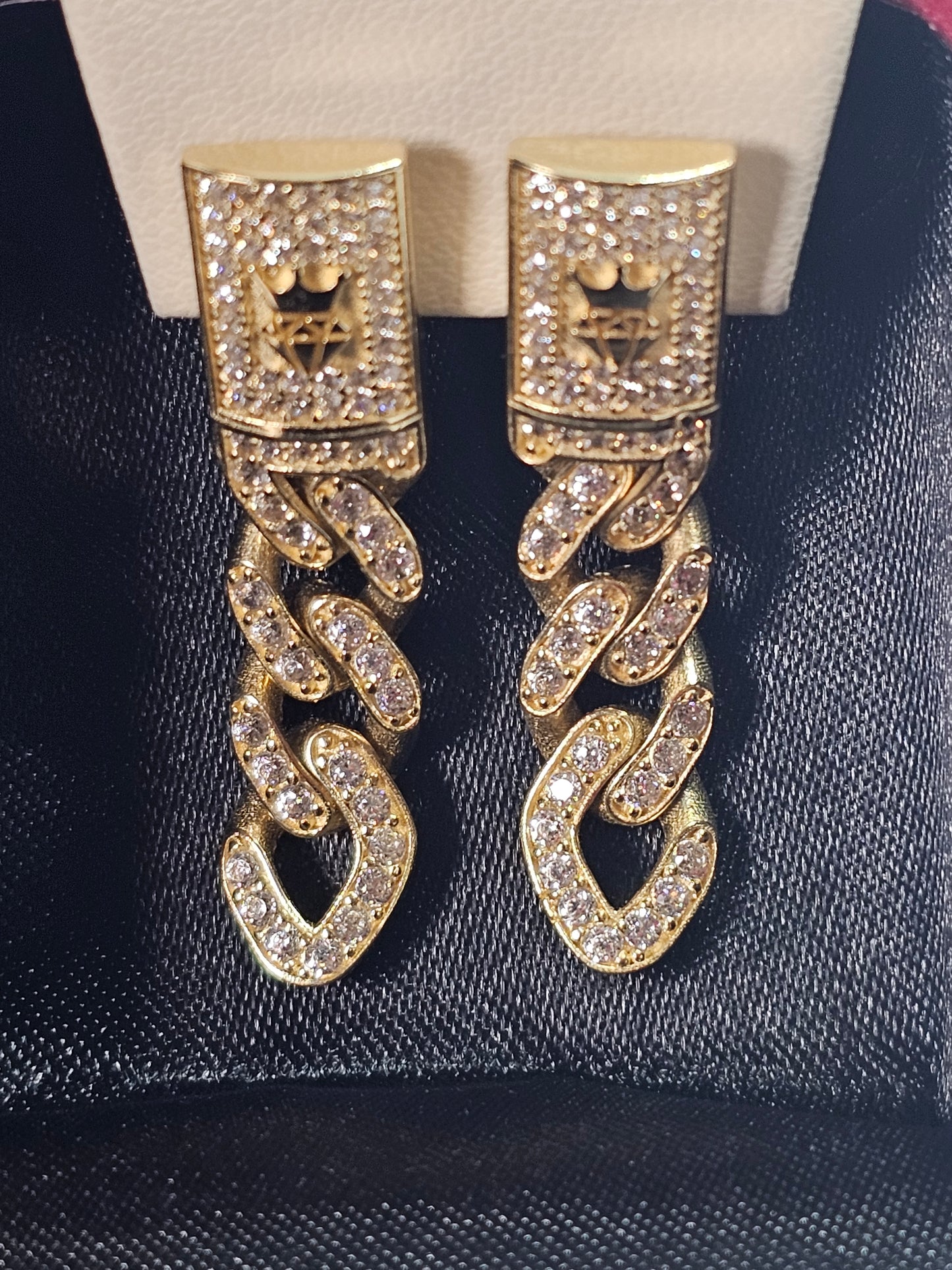 Aretes Colgantes 14k Oro
