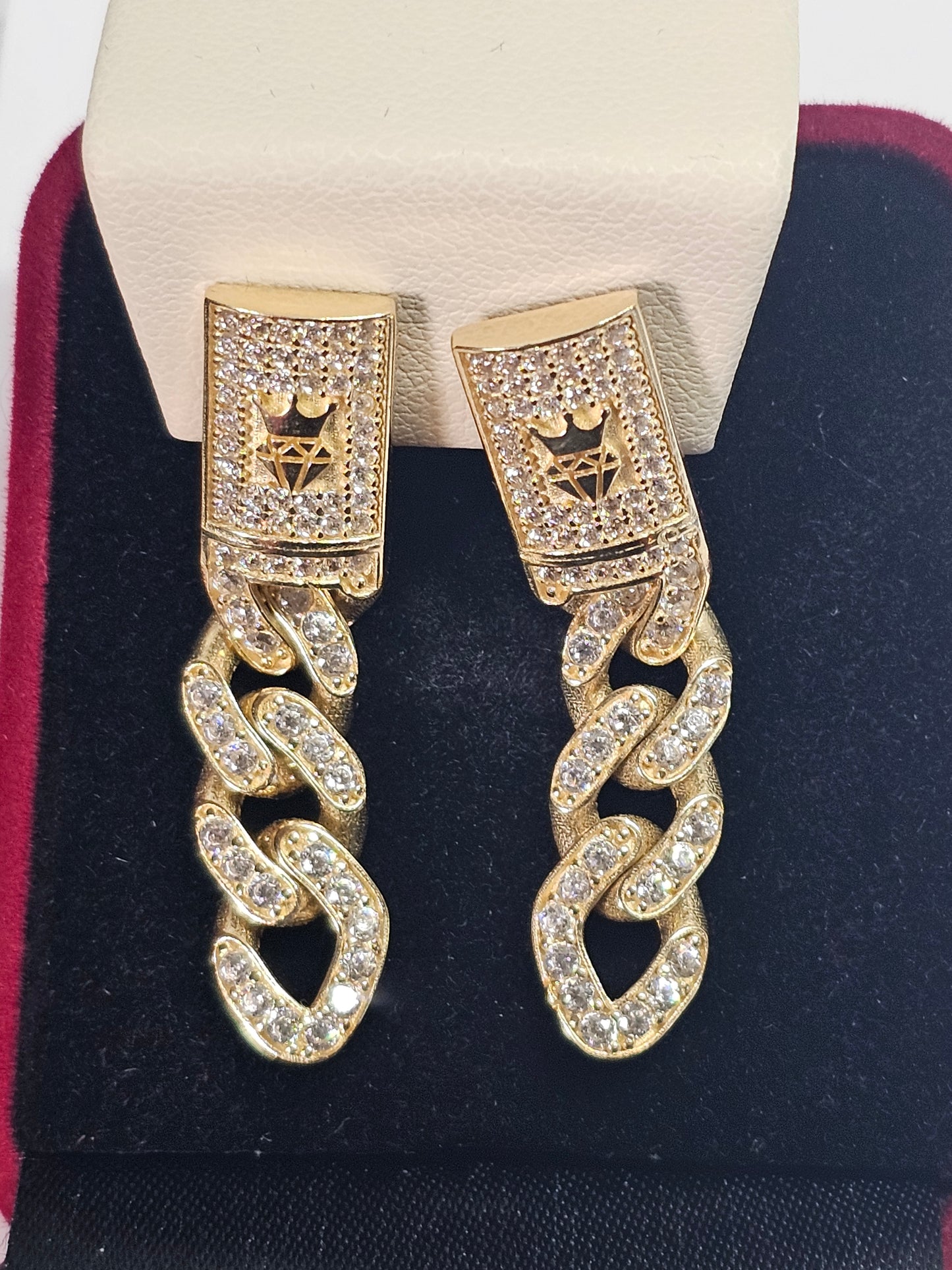 Aretes Colgantes 14k Oro