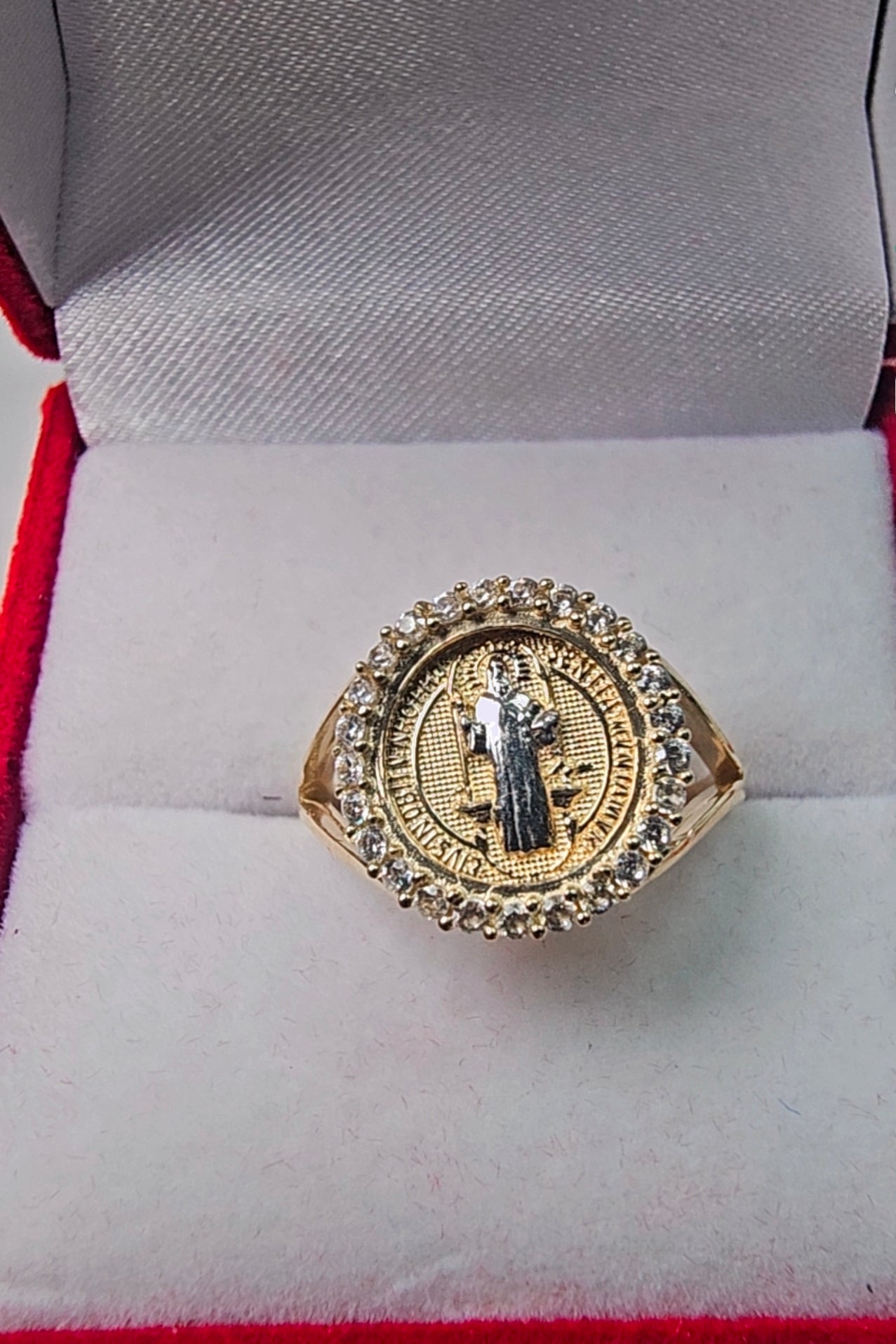 Anillo San Benito Oro 14k #7