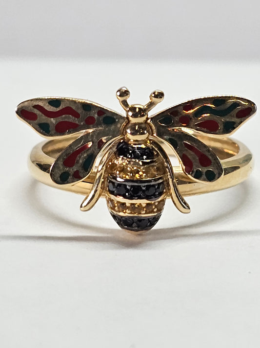 Anillo Abeja Oro 14k