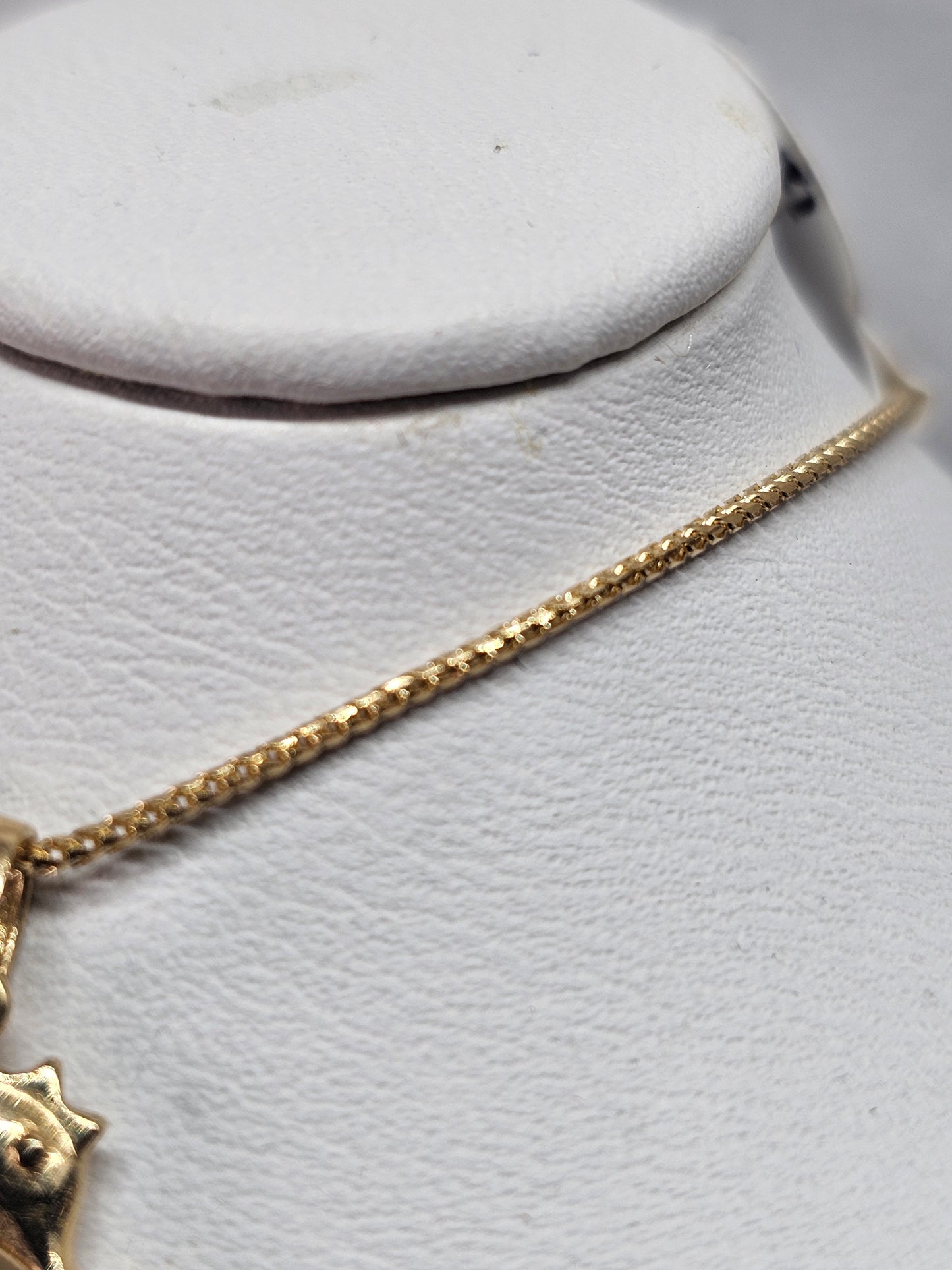 Set Dige de caballo de mar cadena 14k