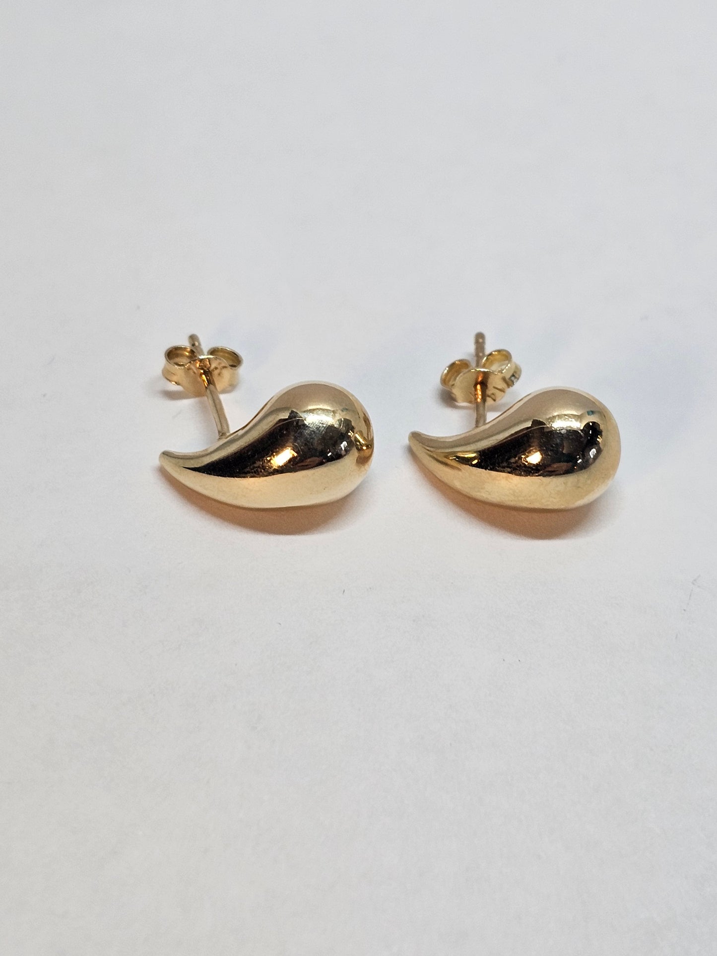 Aretes de Gota 14k Oro Italiano