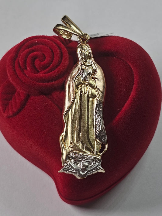 MEDALLA  Virgen de Guadalupe   14k