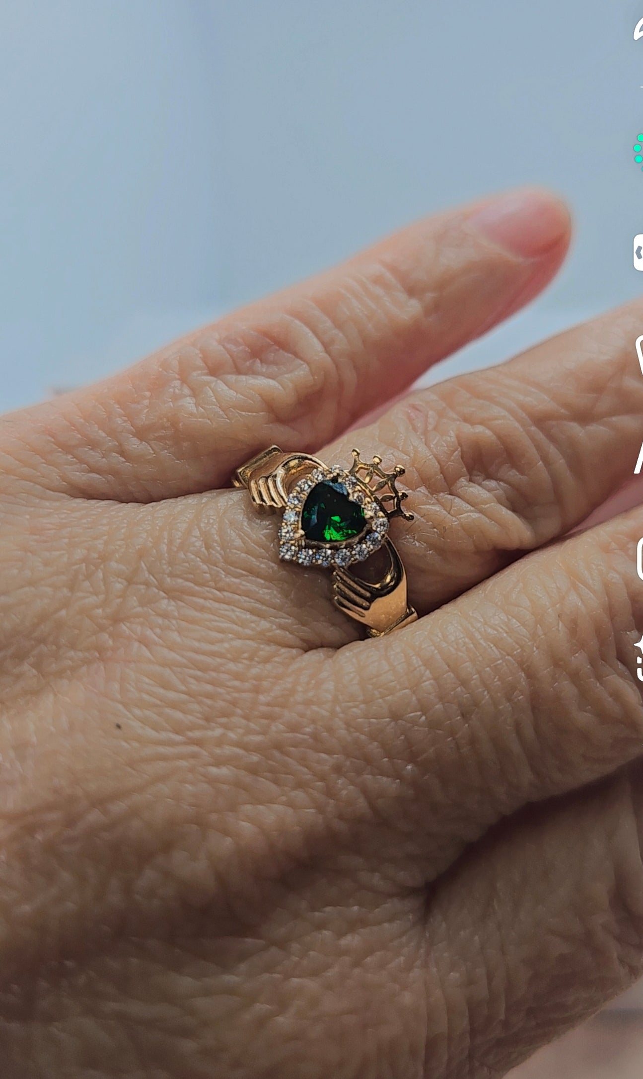 Anillo Corazón Oro 14k #8