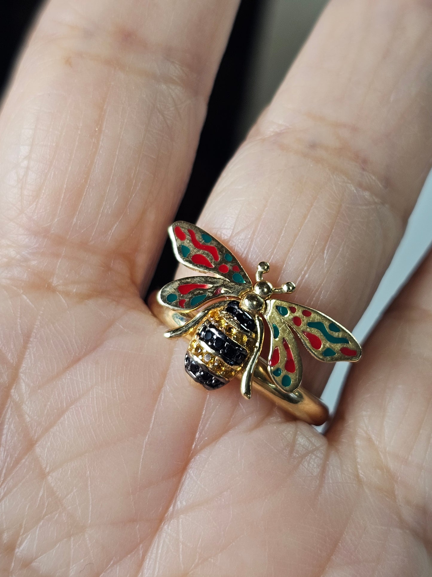 Anillo Abeja Oro 14k