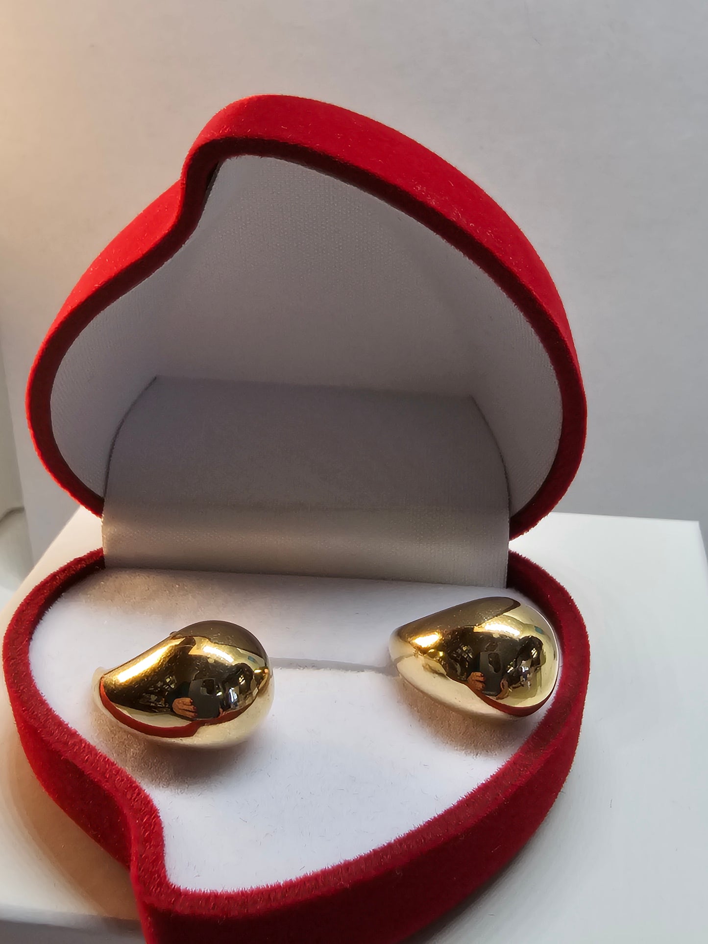 Aretes de Gota 14k Oro Italiano