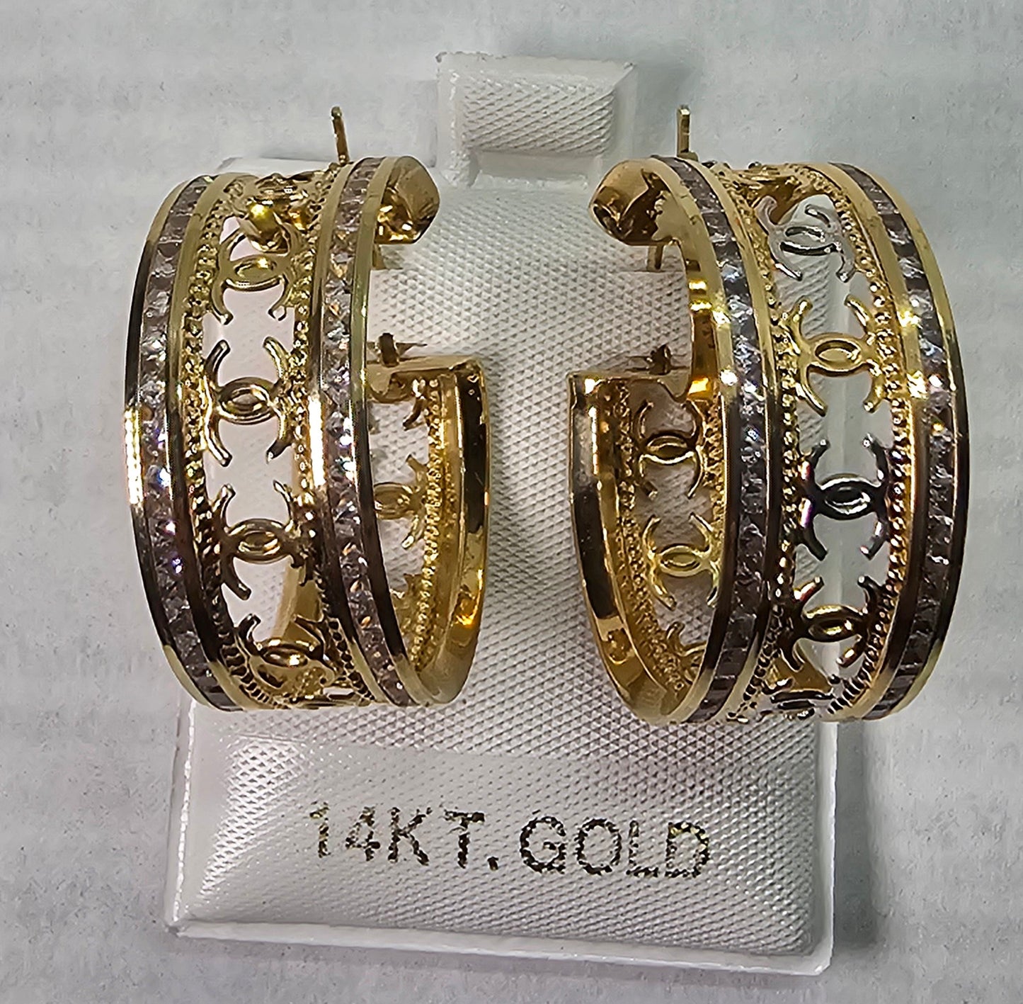 Argollas en 14k Oro Italiano