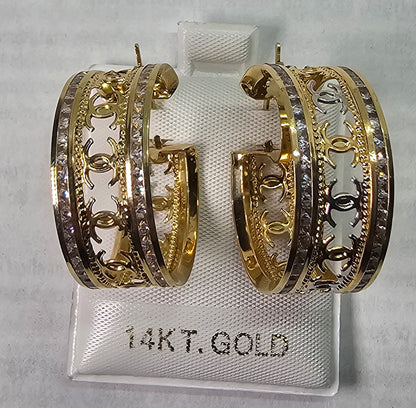 Argollas en 14k Oro Italiano