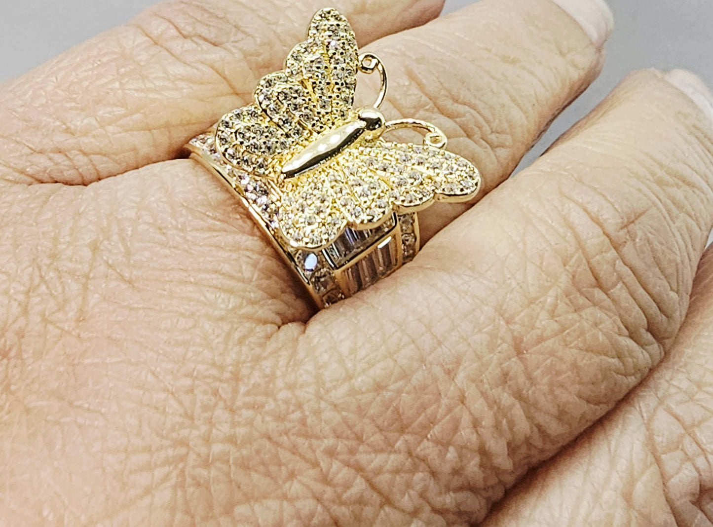 Anillo Mariposa 14k Oro solido