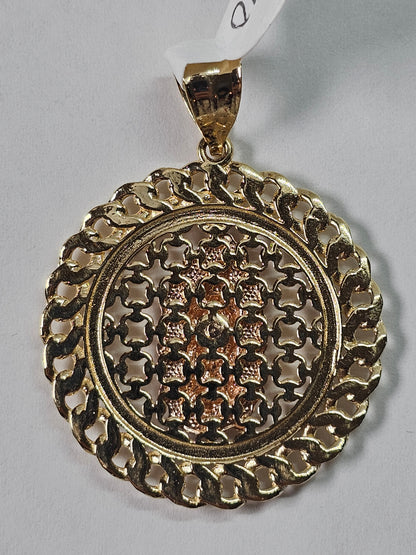 14K Gold Virgin Mary Pendant - Dige Virgen de Guadalupe 14K