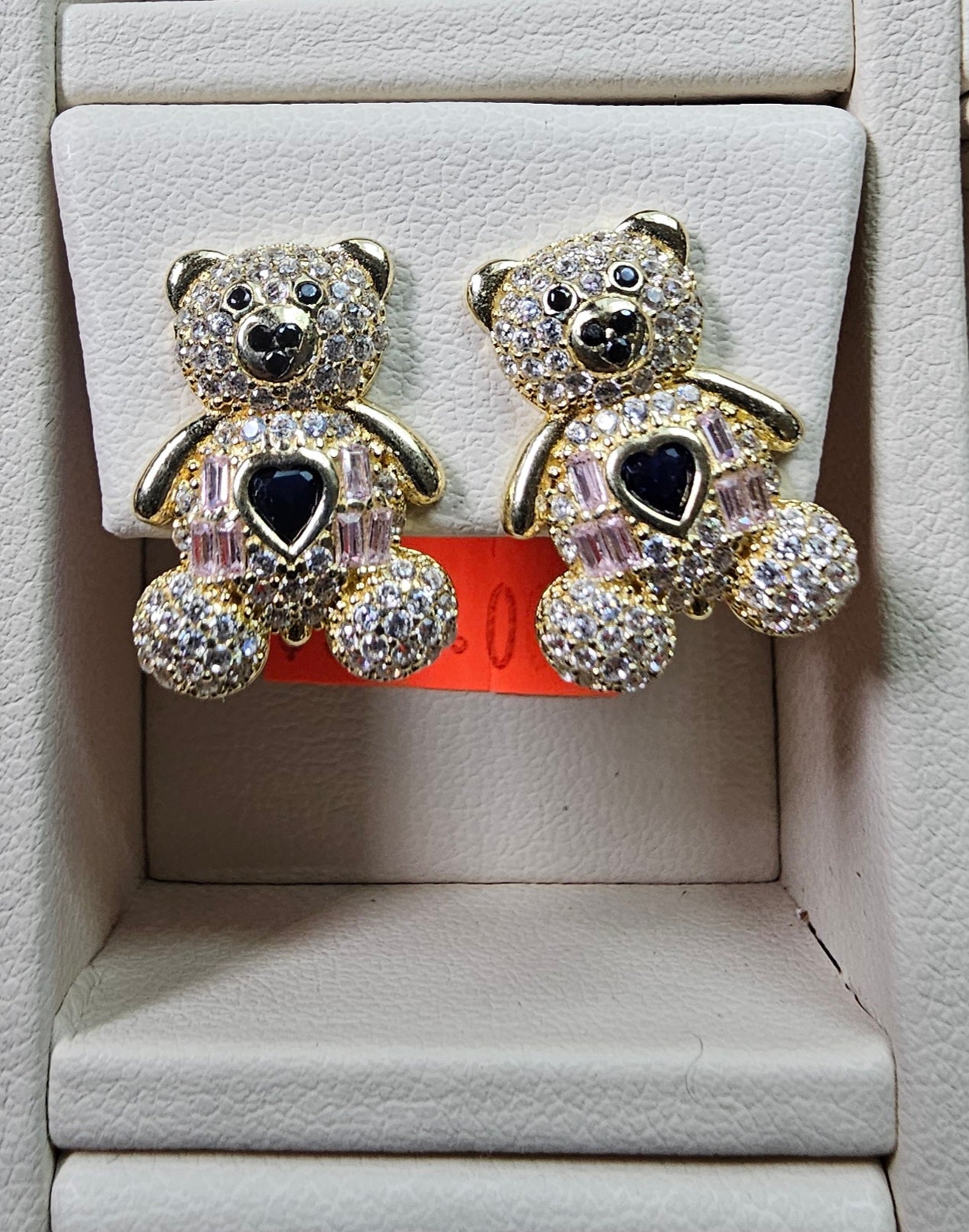 Aretes de Oso 14k Oro