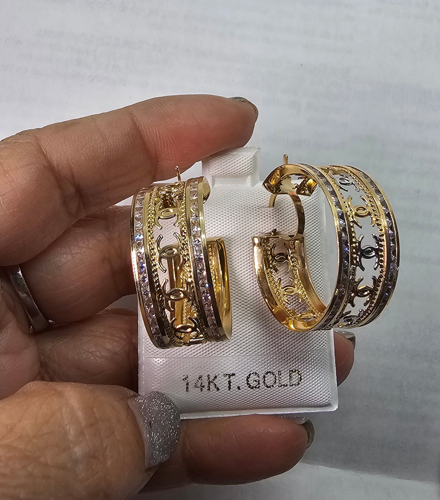 Argollas en 14k Oro Italiano