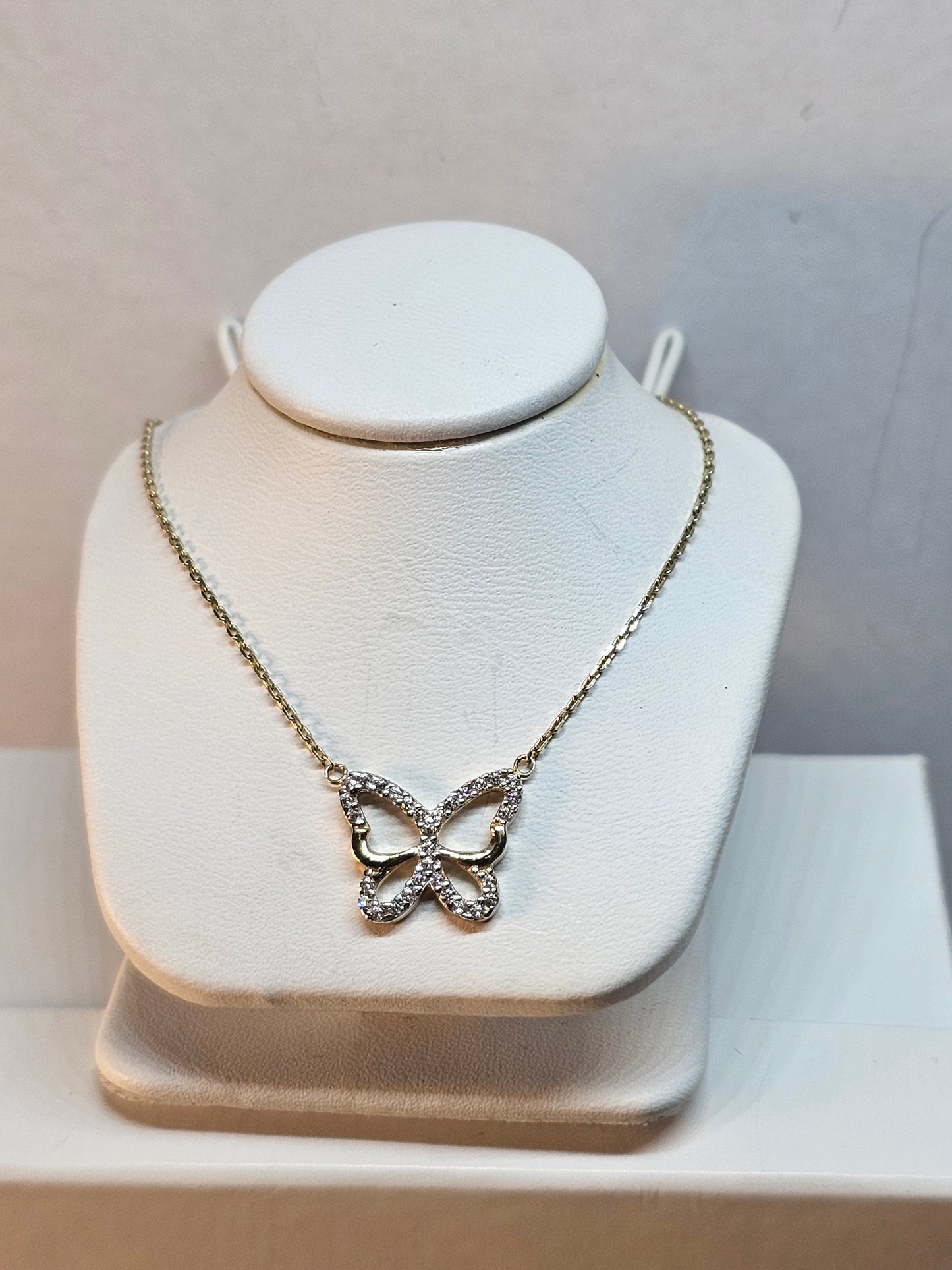 Gargantilla Mariposa de 14k oro