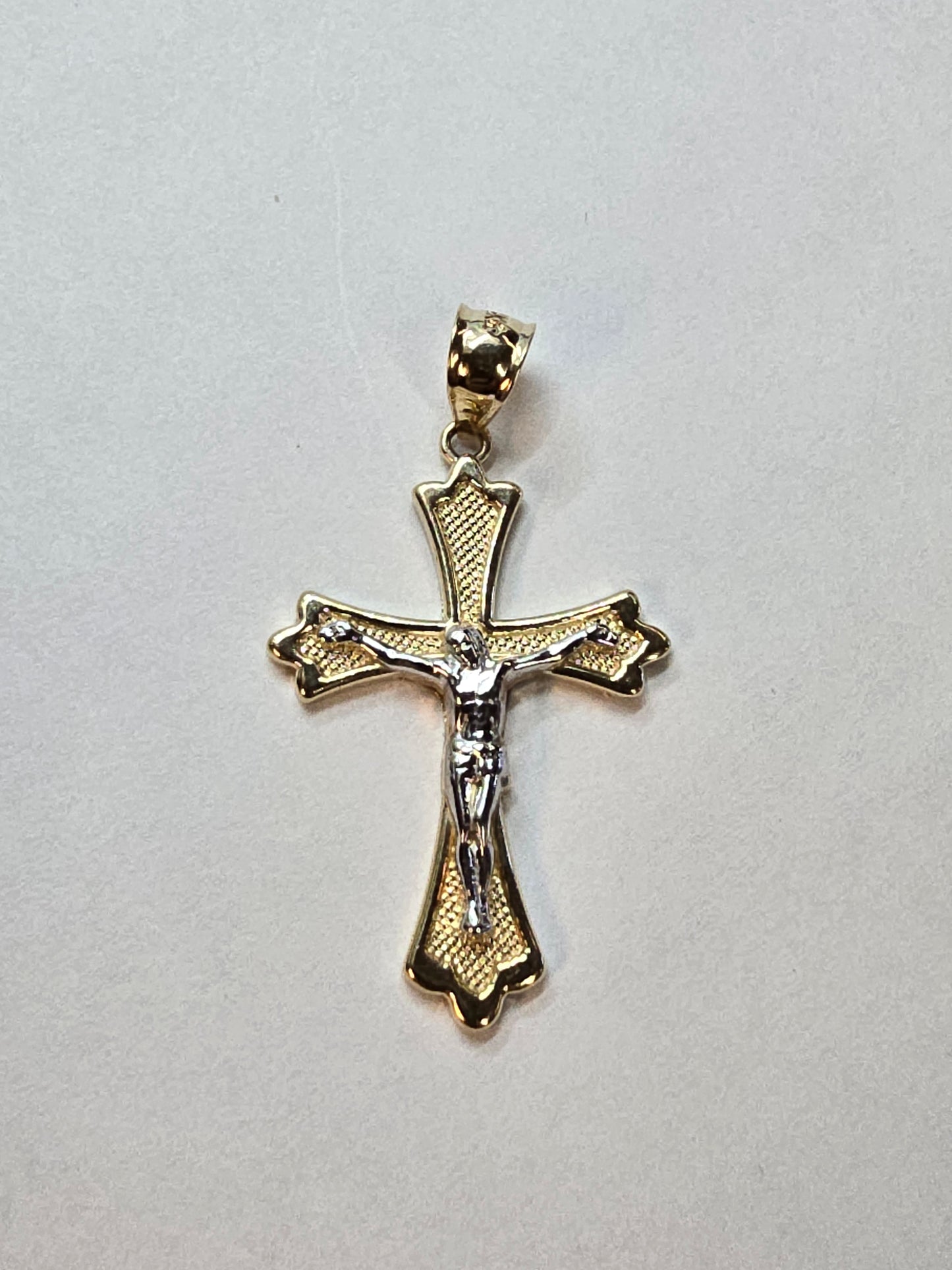 14K Gold Cross Pendant - Cruz Religiosa Oro 14K
