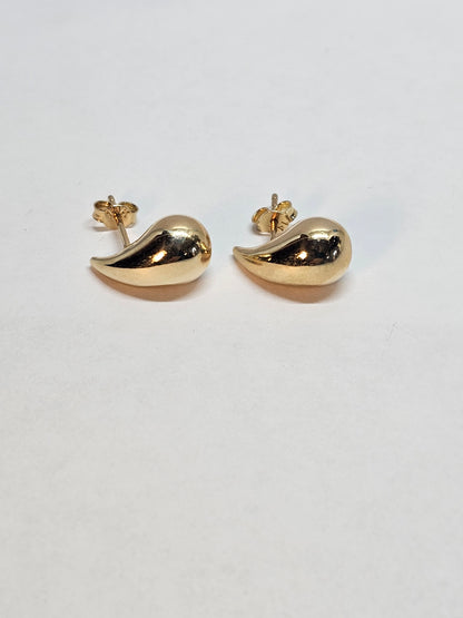 Aretes de Gota 14k Oro Italiano