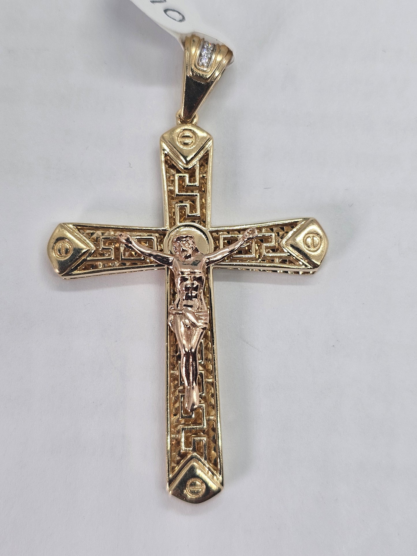 Dige Cruz 14k oro  2 Tonos