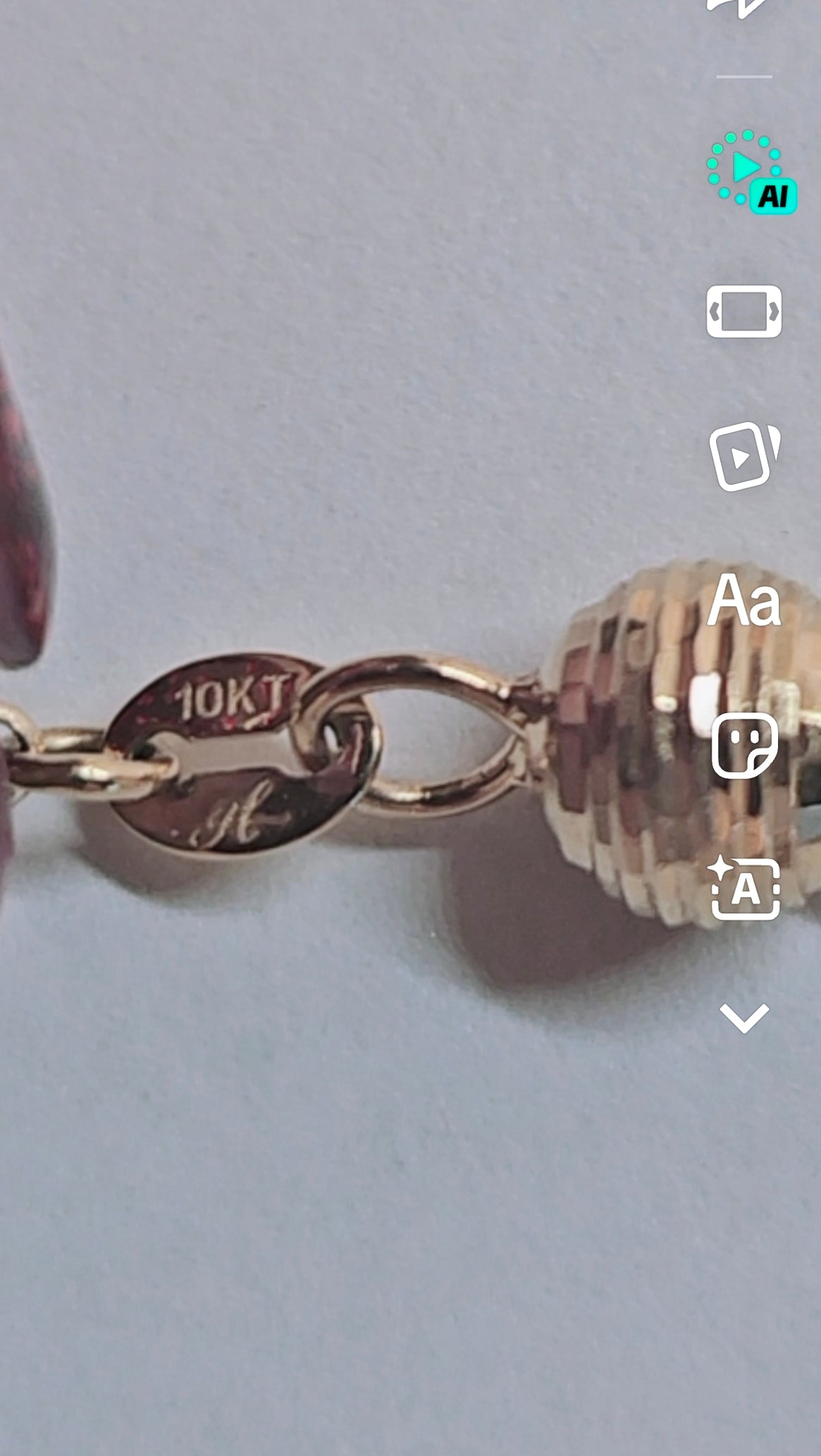 Gargantilla bolita 10k oro       6mm