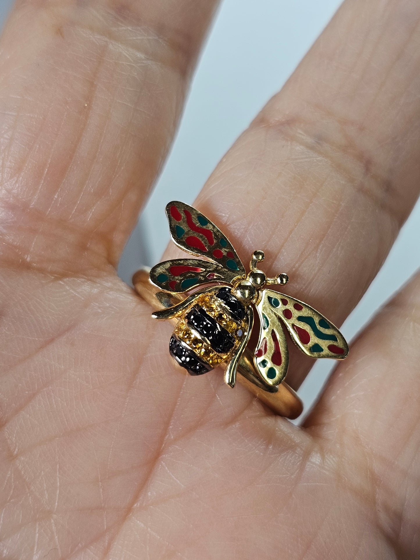 Anillo Abeja Oro 14k